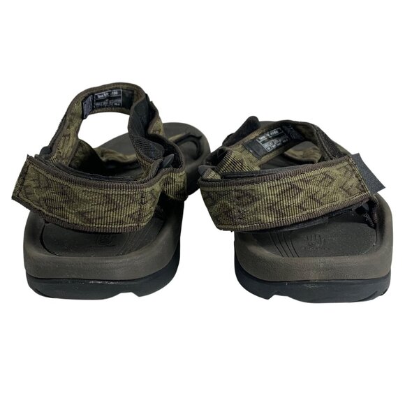 TEVA S/N 4156 Sports Hiking Sandals Adjustable Straps - Green/Black Mens Size 10 - Picture 5 of 7